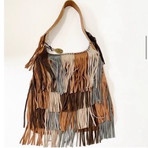 *SOLD*_Camila Alves MUXO hobo-festival -leather/suede -QUEEN OF THE SEA—-A219209